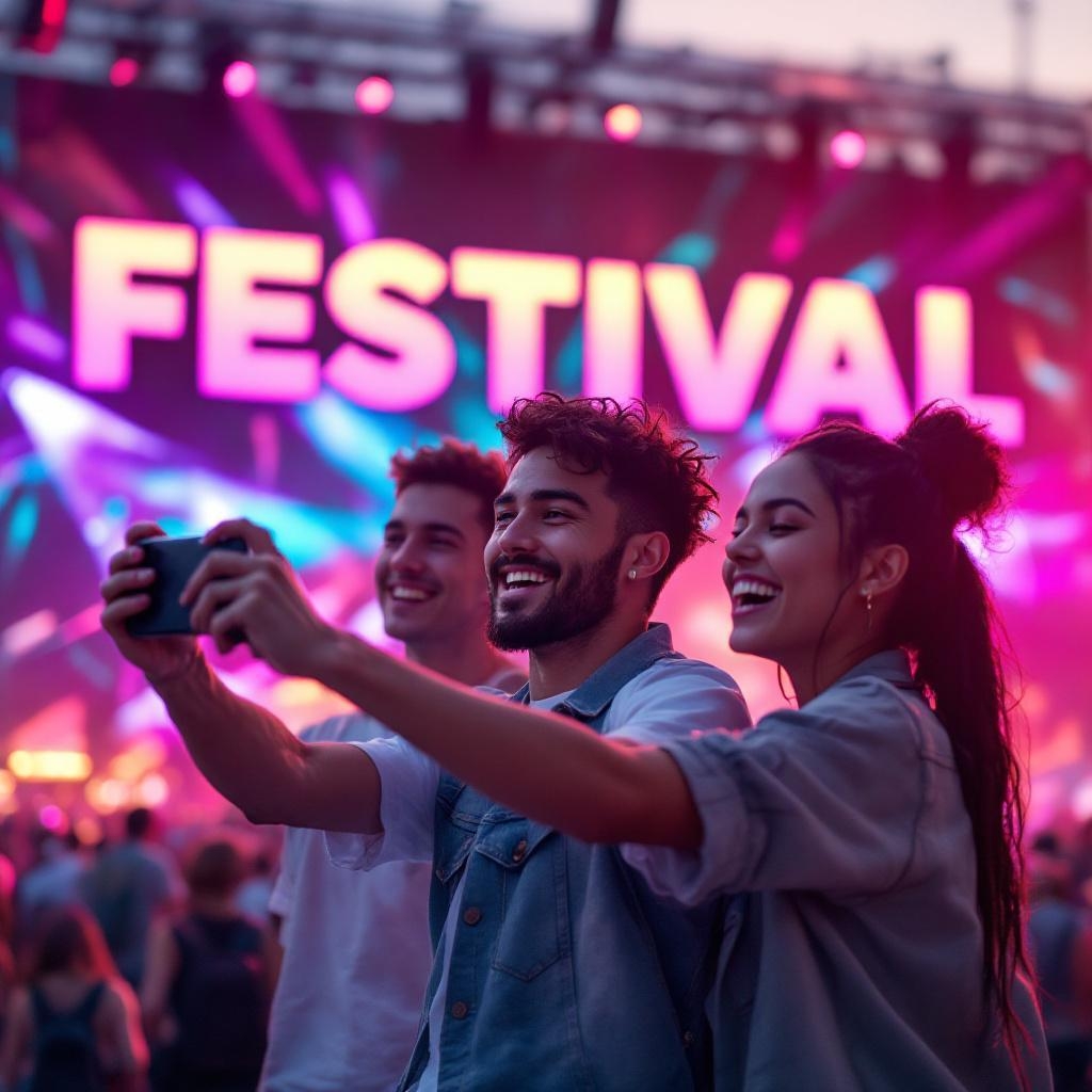Festival creators capturing content